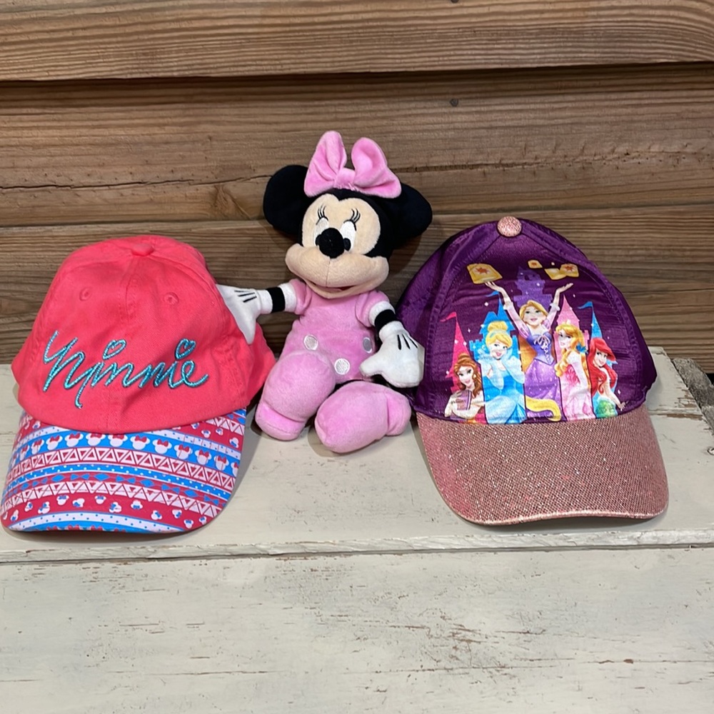 Girls Disney Hats and Minnie Bundle